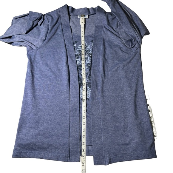 Vintage Blair 2-in-1 Cardigan Top Set Long Sleeve Open Front Pullover Large - Picture 11 of 12